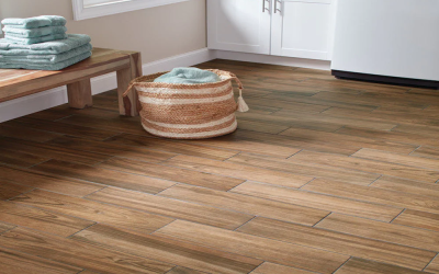 BAKER WOOD A570 15X60 BROWN MATTE SII GLAZED FLOOR TILE DB